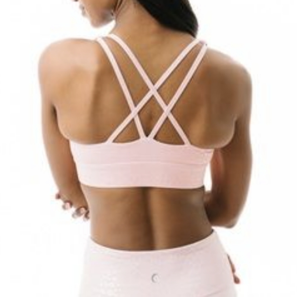 Zyia Pink Leopard Unicorn Light n Tight sports bra